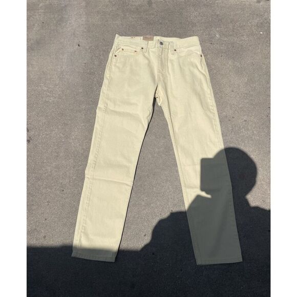 Levi's 502 Pants Men's 30x30 Yellow Denim Jeans Reg Tapered Yellow NEW! TAGS - Picture 1 of 16